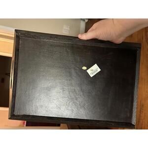 Vintage Greenbrier International Wooden Serving Tray with Grape Design